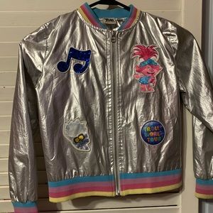 Girls Trolls silver jacket
